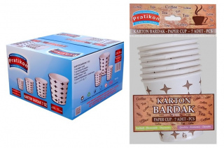Karton Bardak 7 Oz 7 Adetli