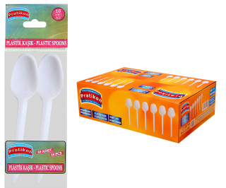 Plastik Kaşık Standart 10 Adetli
