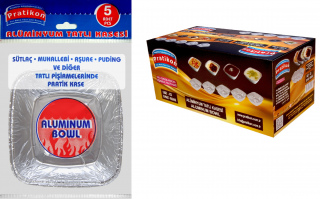 Alüminyum Tatlı Kasesi 5 Adetli