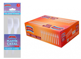 Plastik Çatal Standart 10 Adetli