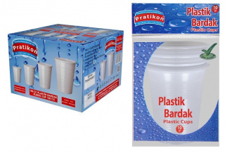 180 cc Plastik Bardak 10 Adetli